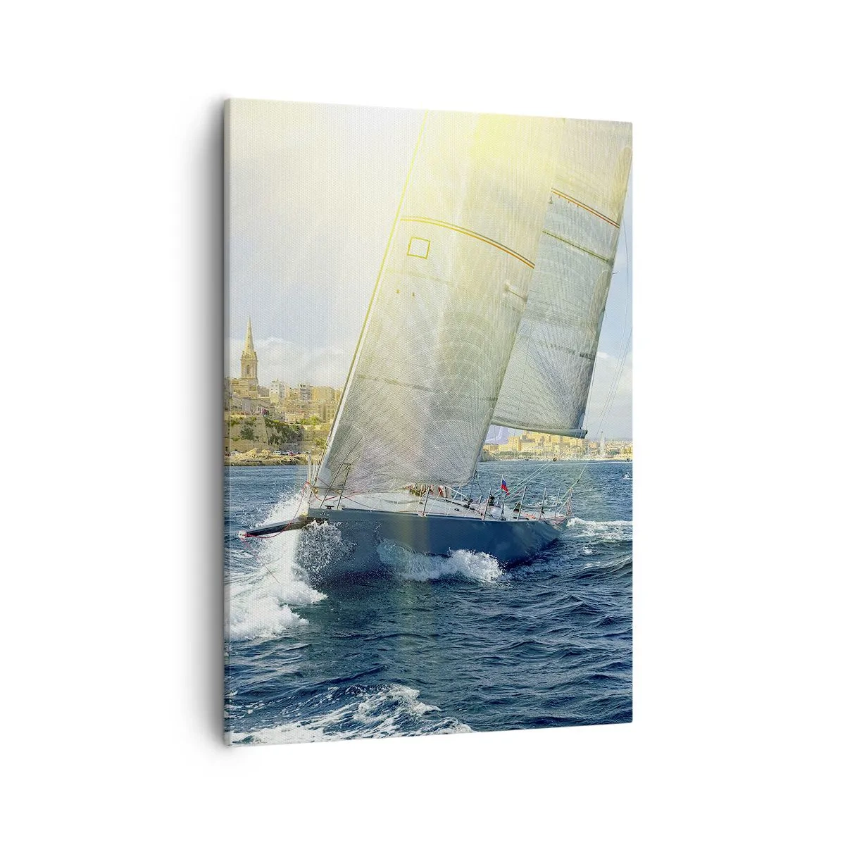Lærredstryk - Billede på lærred - Tid til at forlade byen - 50x70 cm