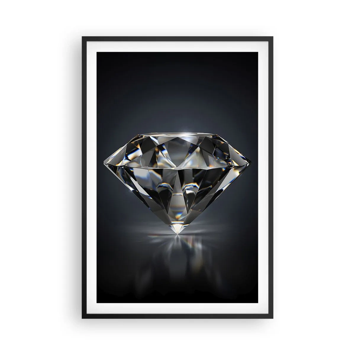 Plakat i sort ramme - Bedste veninde - 61x91 cm