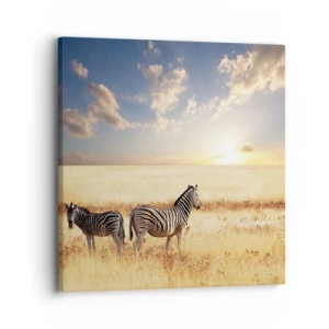 Lærredstryk - Billede på lærred - Gå væk, forstyrr ikke freden - 30x30 cm