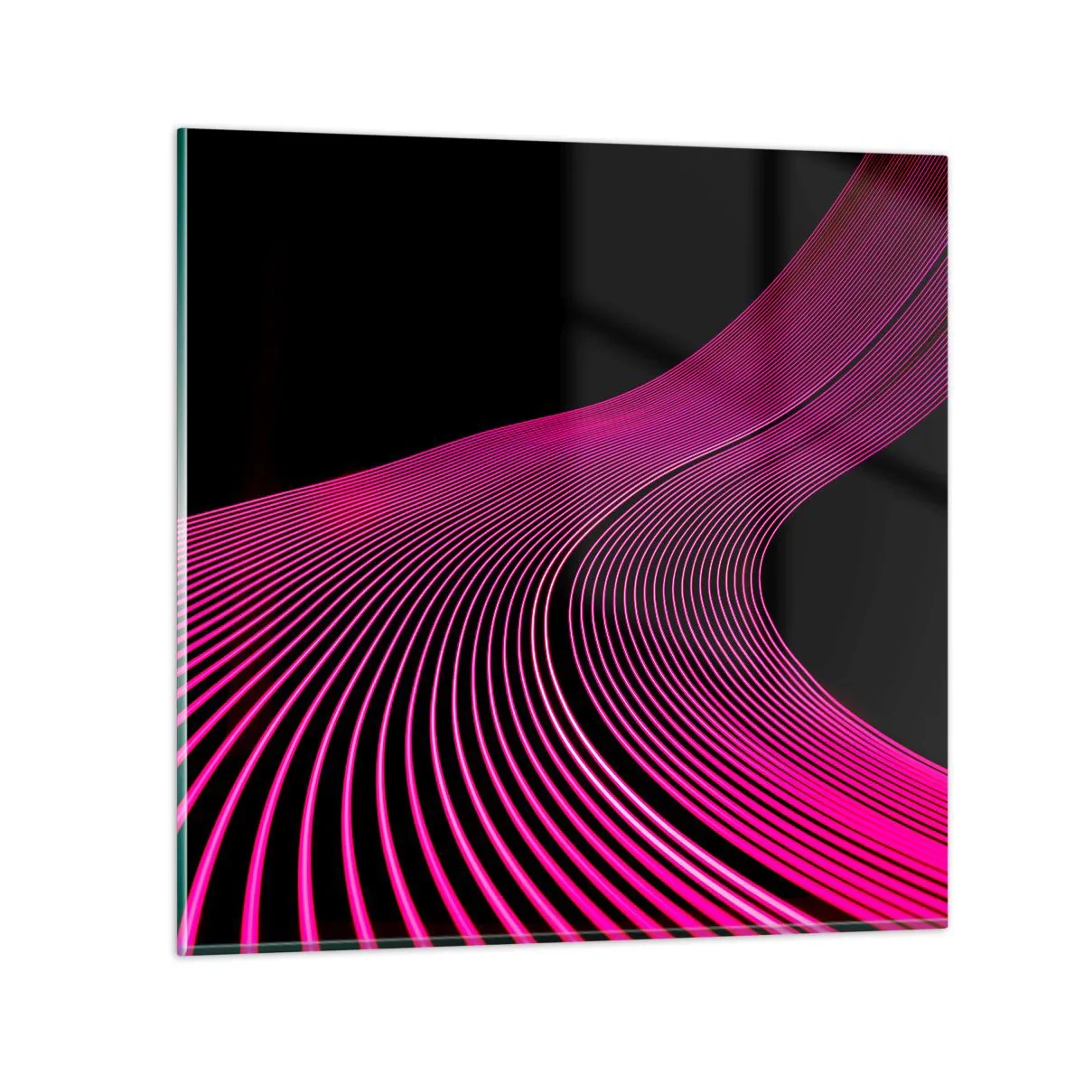 Billede på glas - En allé af lys - 70x70 cm