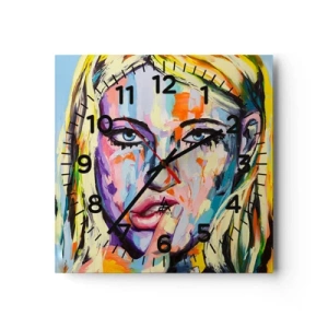 Vægur, Uret - Se hende lige i øjnene - 30x30 cm