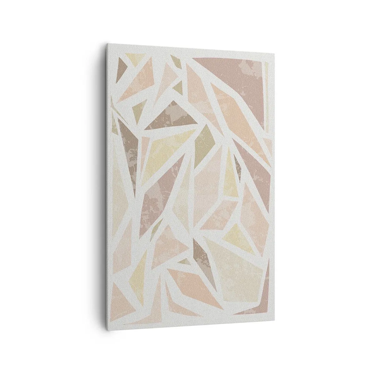 Lærredstryk - Billede på lærred - Komposition af farvet glas - 80x120 cm