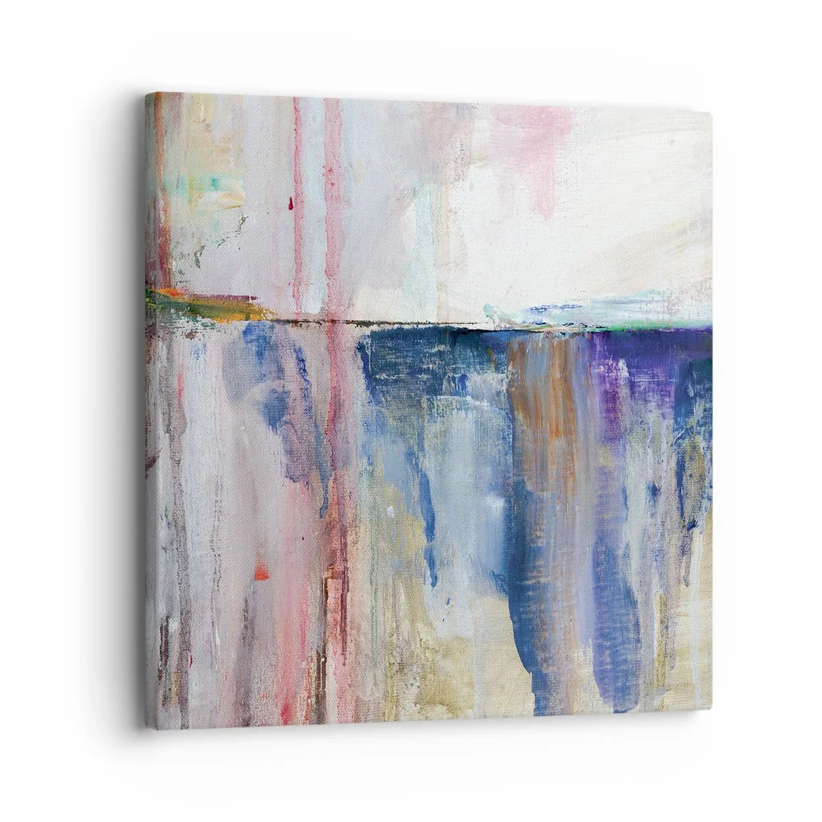 Lærredstryk - Billede på lærred - Farverige indtryk og associationer - 30x30 cm
