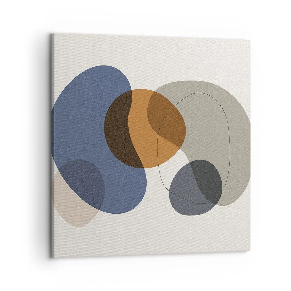 Lærredstryk - Billede på lærred - Dråber af farve - 50x50 cm