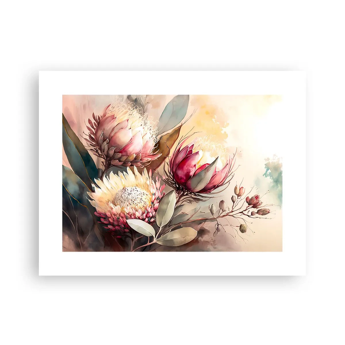 Plakat - I profil og en face - 40x30 cm