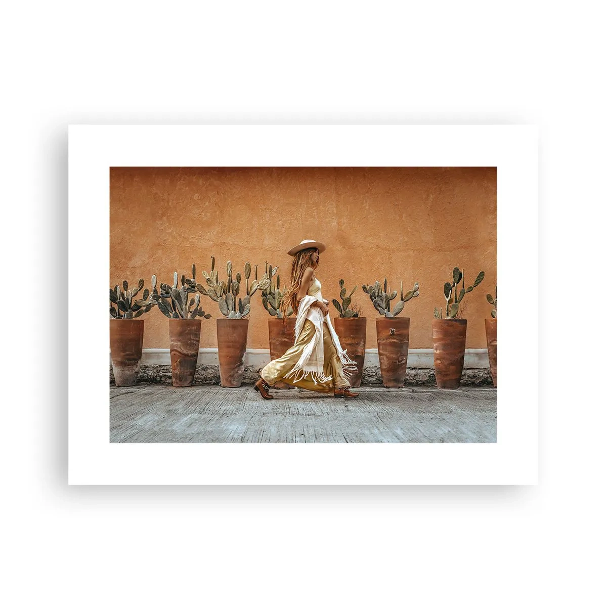 Plakat - I en hippieagtig stil - 40x30 cm