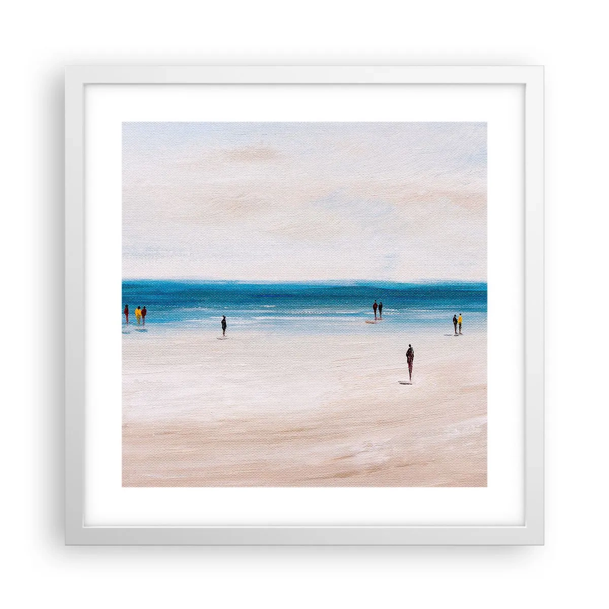 Plakat i hvid ramme - Et naturligt behov - 40x40 cm