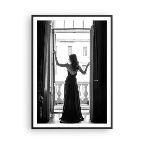 Plakat i sort ramme - I stor stil - 70x100 cm