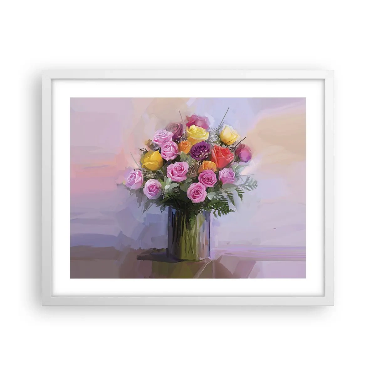 Plakat i hvid ramme - Bevaret skønhed - 50x40 cm