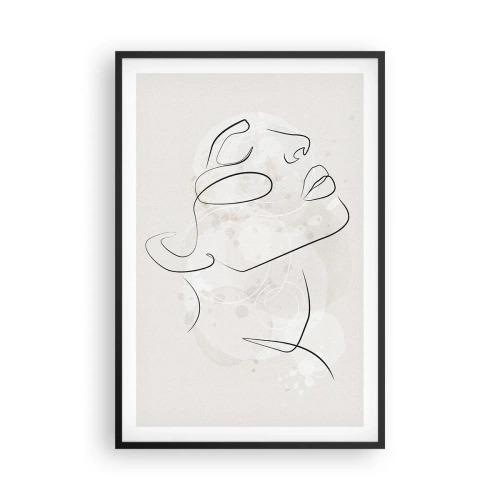 Plakat i sort ramme - Skitse af drømmen - 61x91 cm