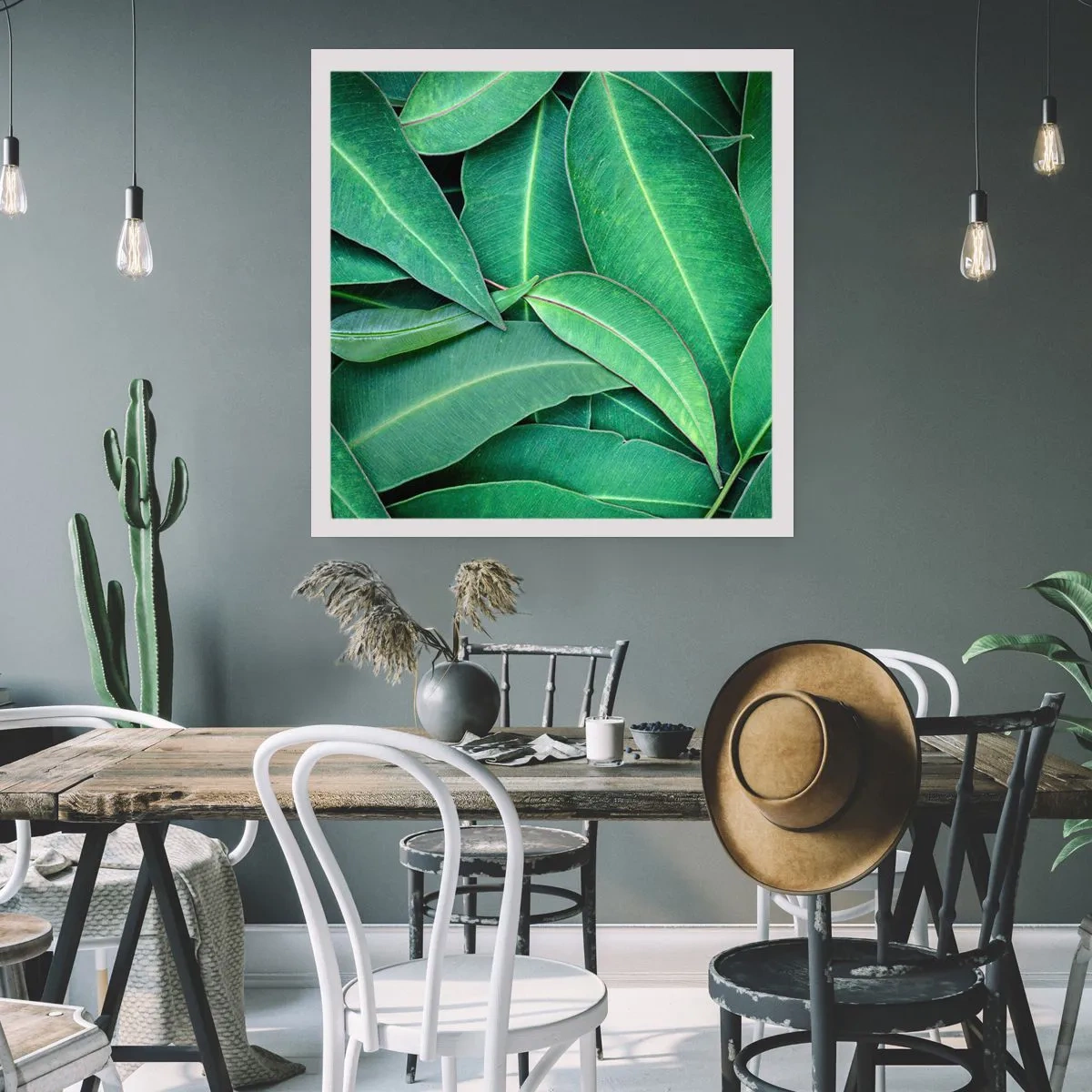 Plakat - Saftig og frisk - 50x50 cm