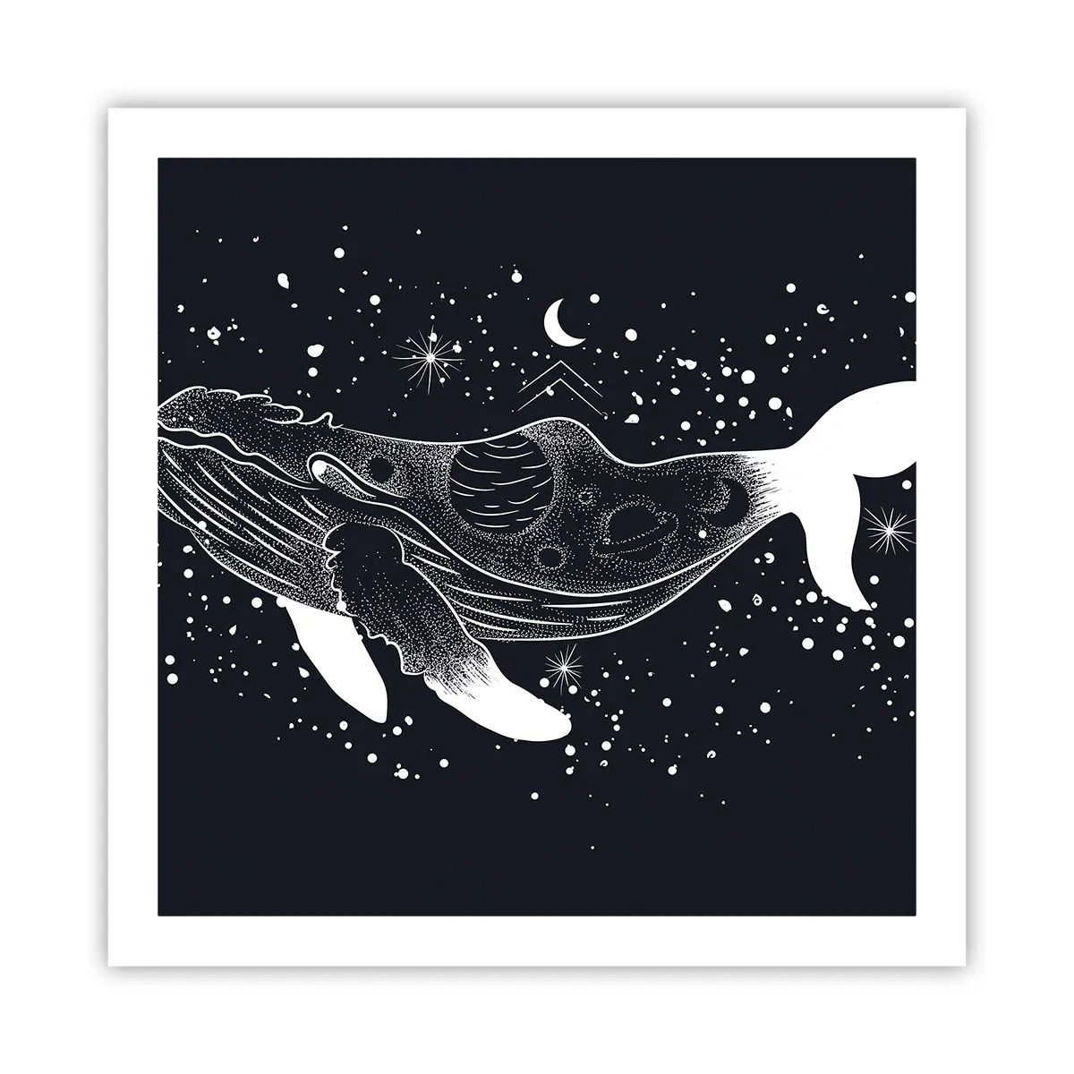 Plakat - I universets ocean - 60x60 cm