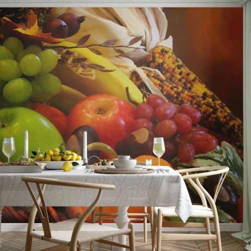 Fototapet på mål Premium Canvas - Høstkurven - Gastronomi, Frugt, Grøntsager