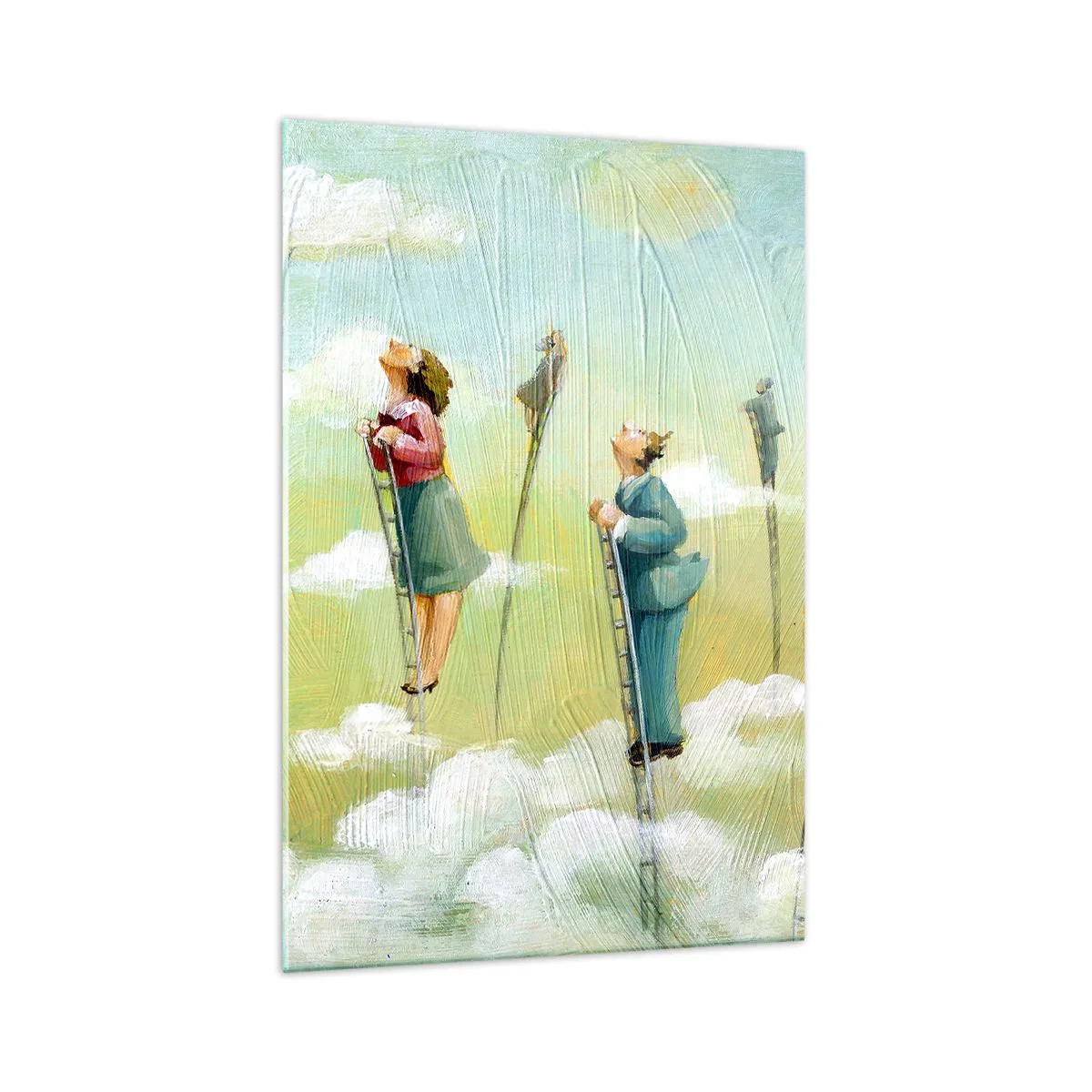 Billede på glas - Bag din drøm - 70x100 cm