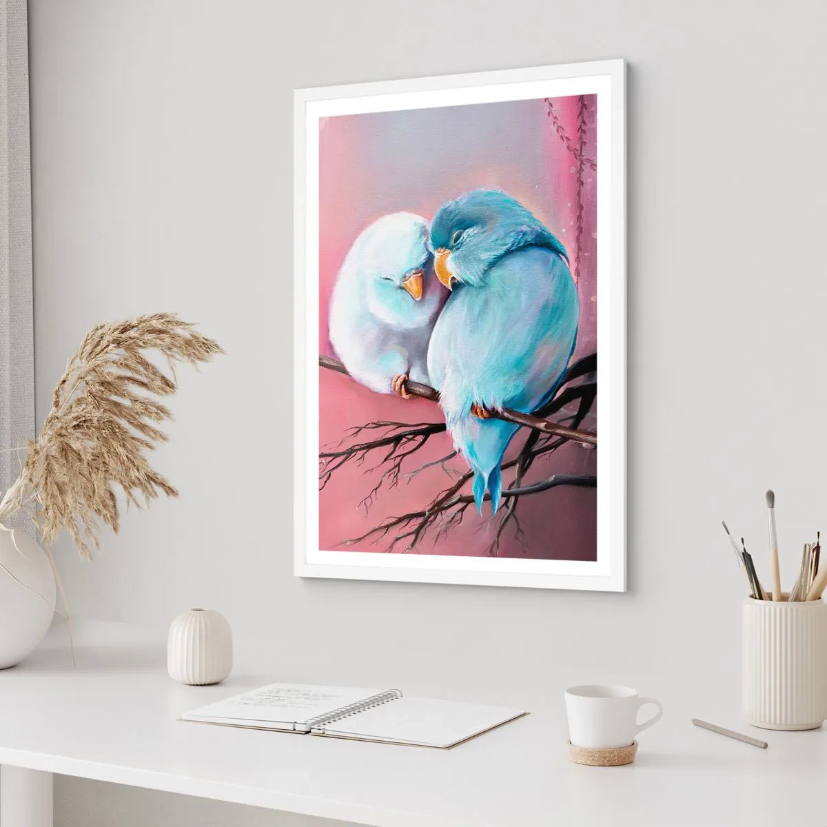 Plakat i hvid ramme - Hvad er der at tilføje?.... - 40x50 cm
