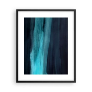 Plakat i sort ramme - Svøm med strømmen - 40x50 cm