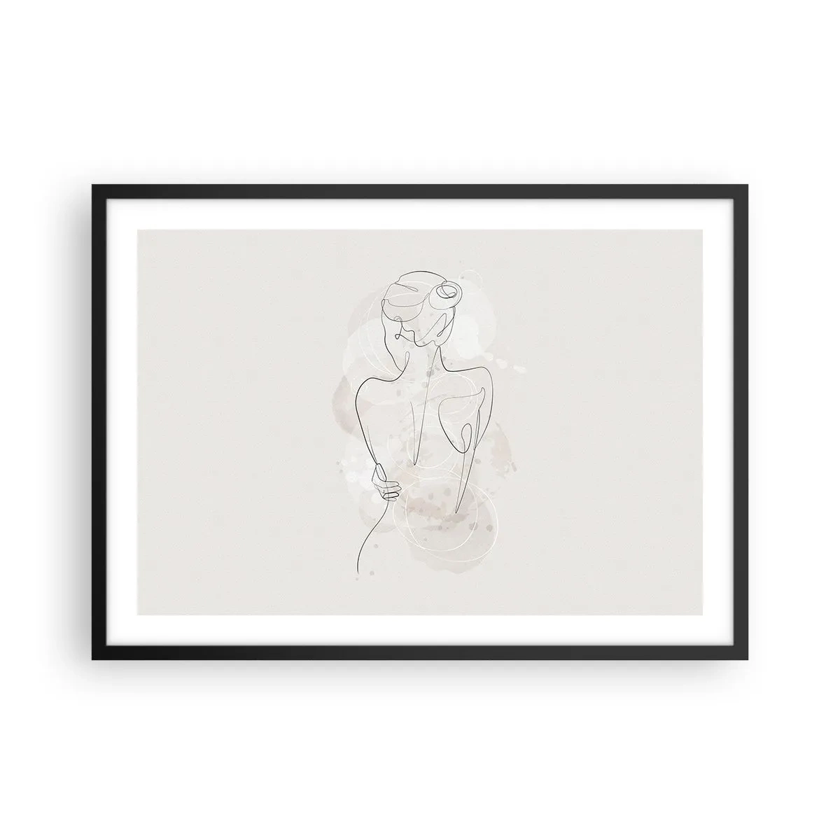 Plakat i sort ramme - Som et følsomt instrument - 70x50 cm