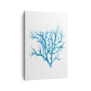 Lærredstryk - Billede på lærred - Marint filigran - 70x100 cm