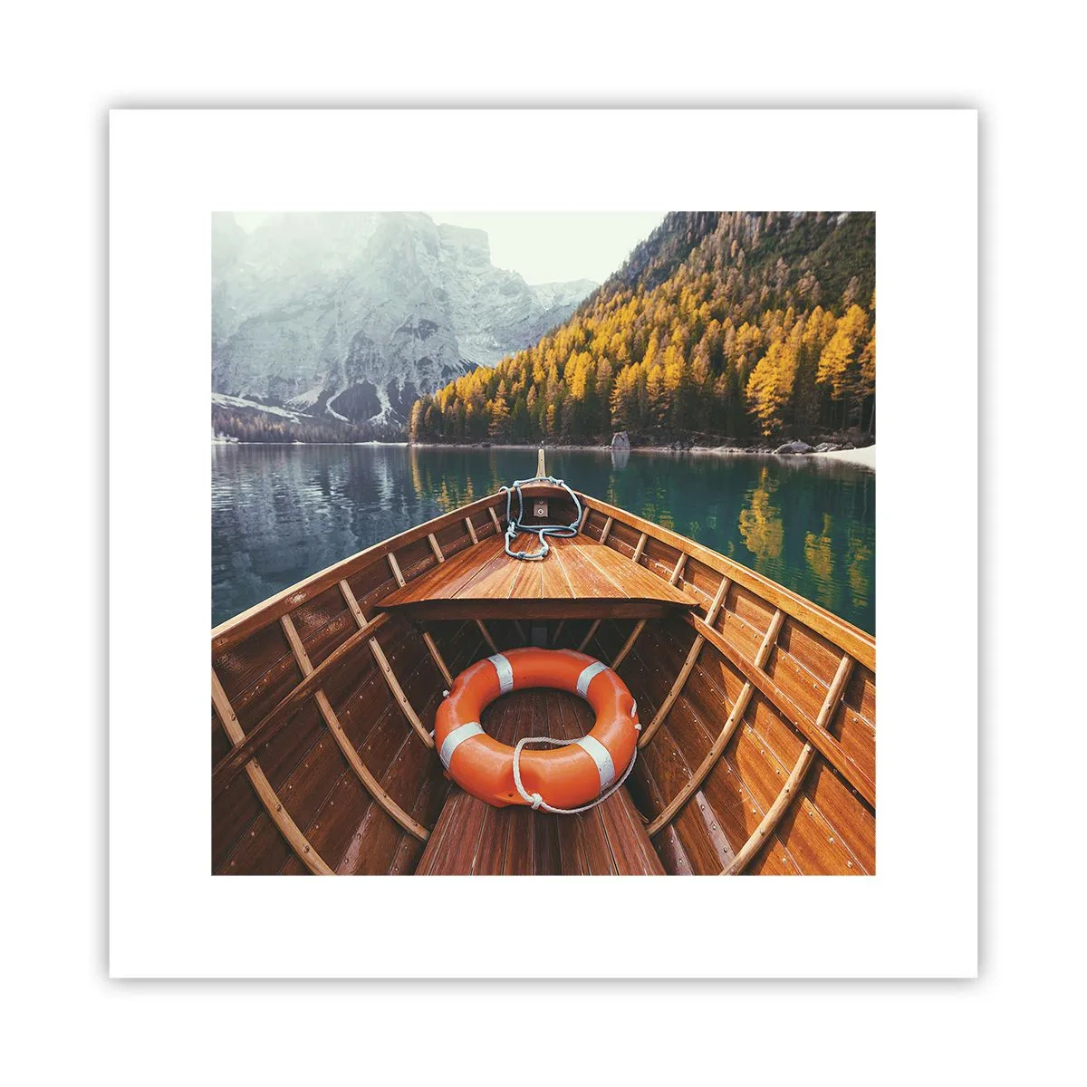 Plakat - Bjergtur - 30x30 cm