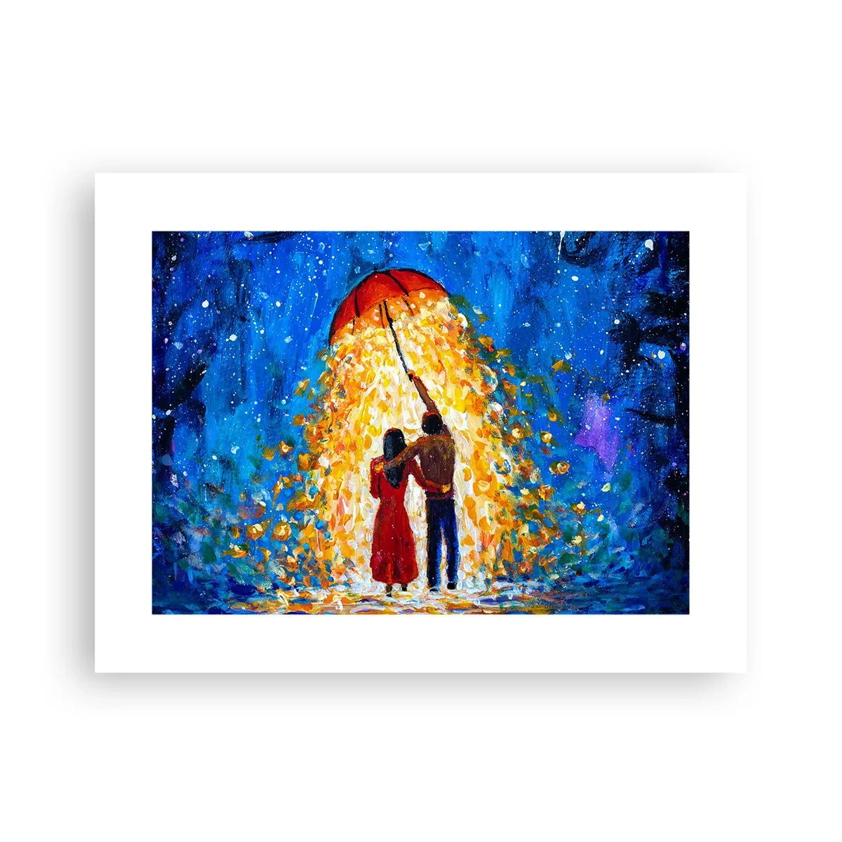 Plakat - Magien ved en regnfuld aften? - 40x30 cm