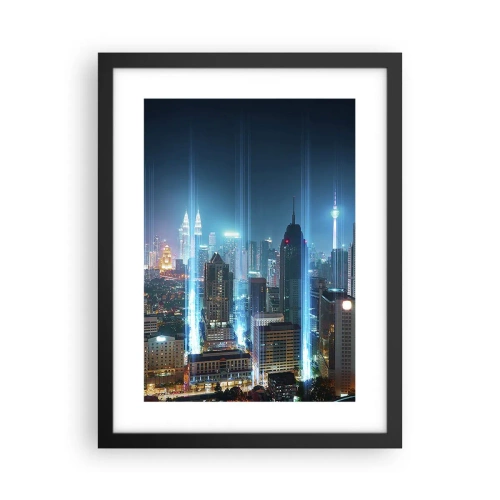 Plakat i sort ramme - Berlin til himlen - 30x40 cm