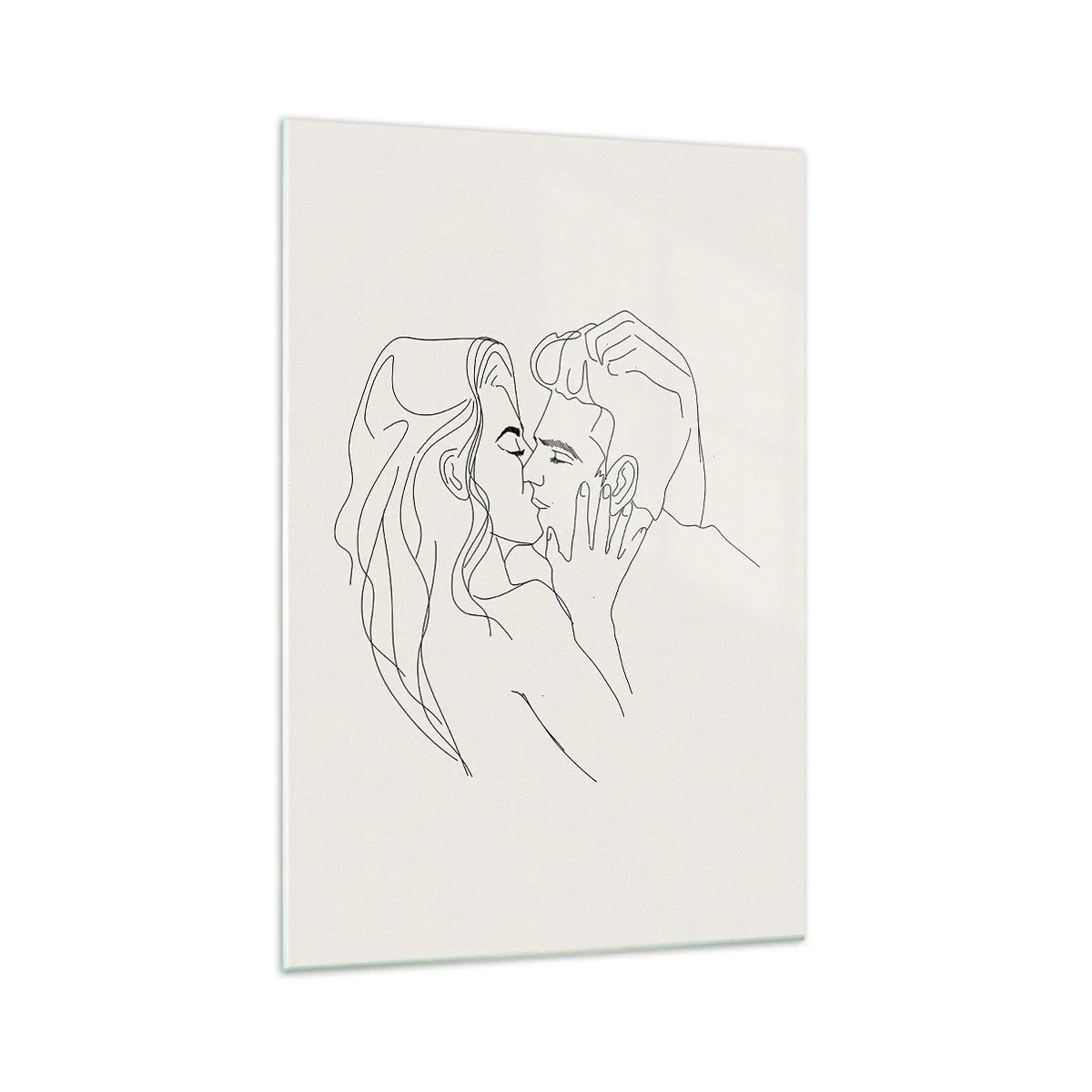 Billede på glas - Forviklet i følelser - 70x100 cm