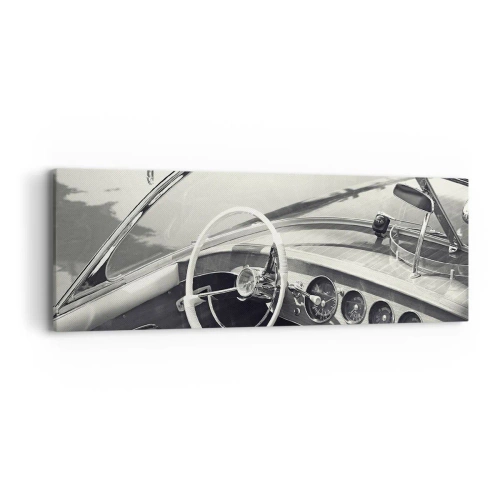 Lærredstryk - Billede på lærred - Vejr for de rige - 90x30 cm