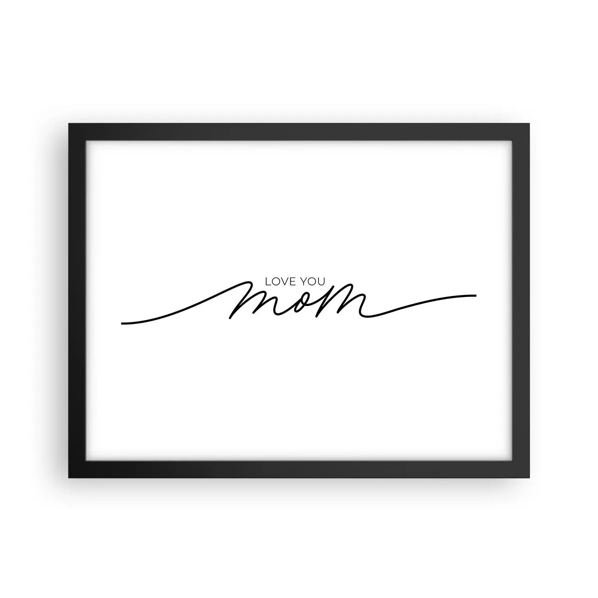 Plakat i sort ramme - Stor følelse - 40x30 cm