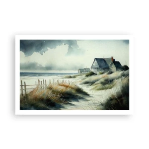 Plakat - Væk fra trængsel og travlhed - 91x61 cm