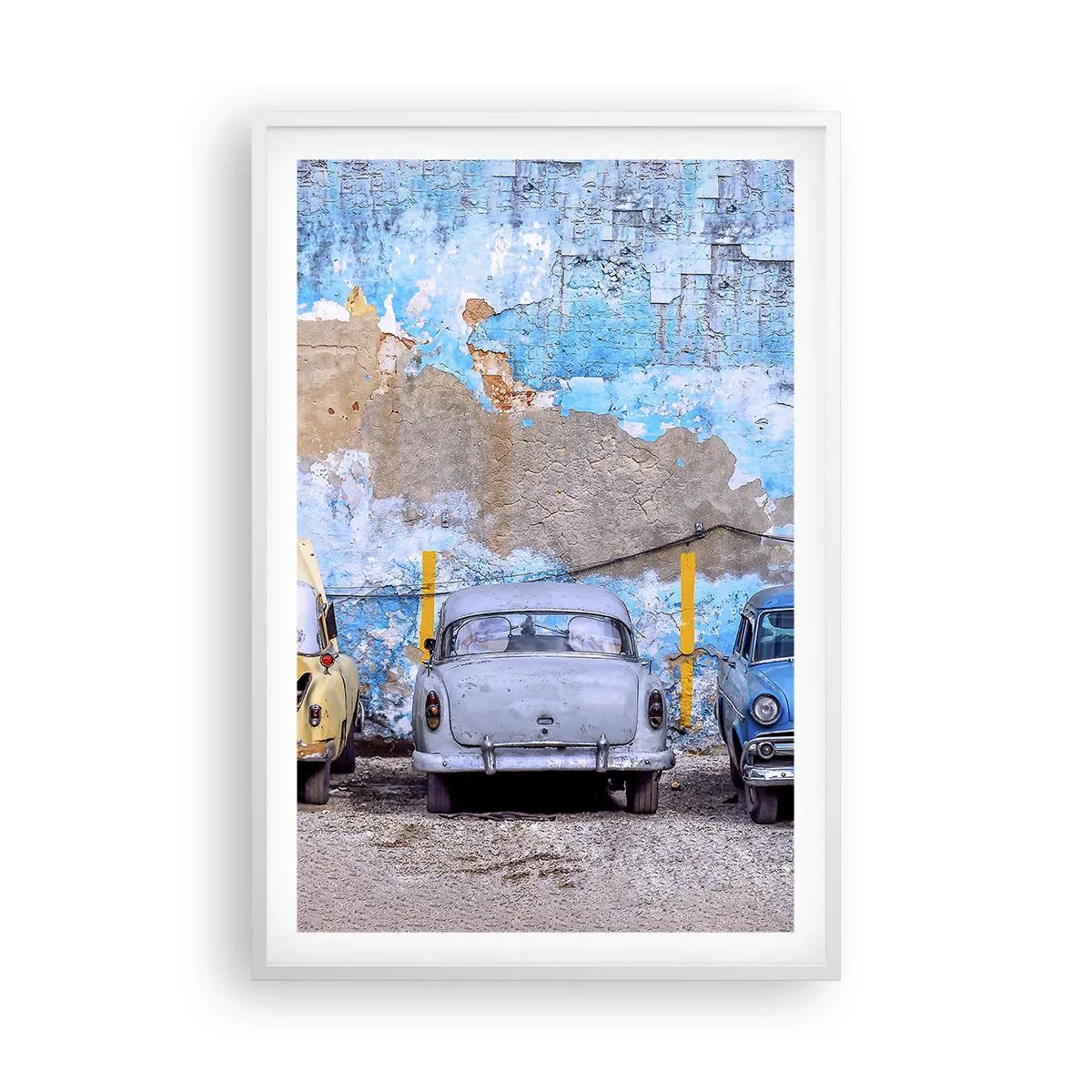 Plakat i hvid ramme - Møde for veteraner - 61x91 cm