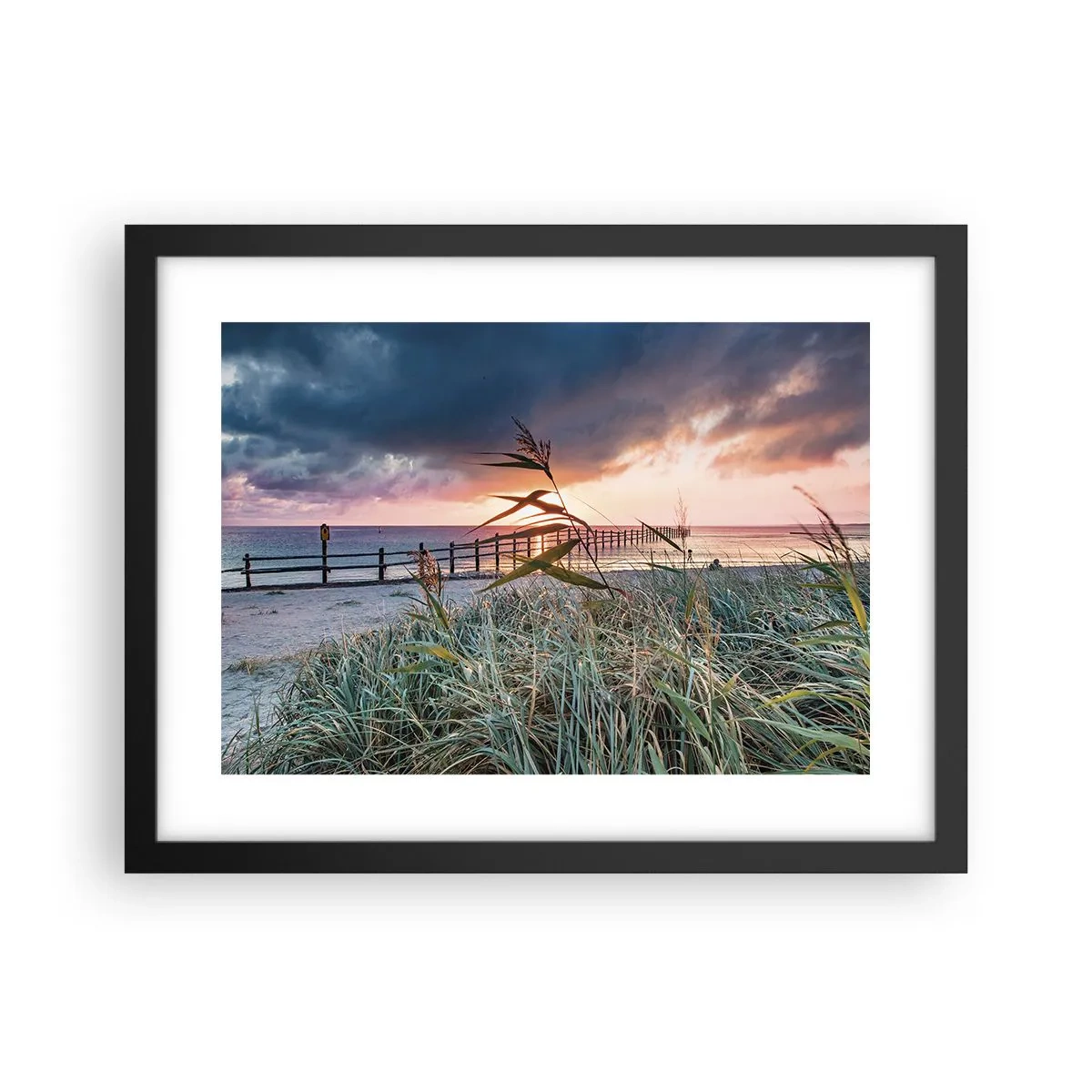 Plakat i sort ramme - Ikke passerer med vinden - 40x30 cm