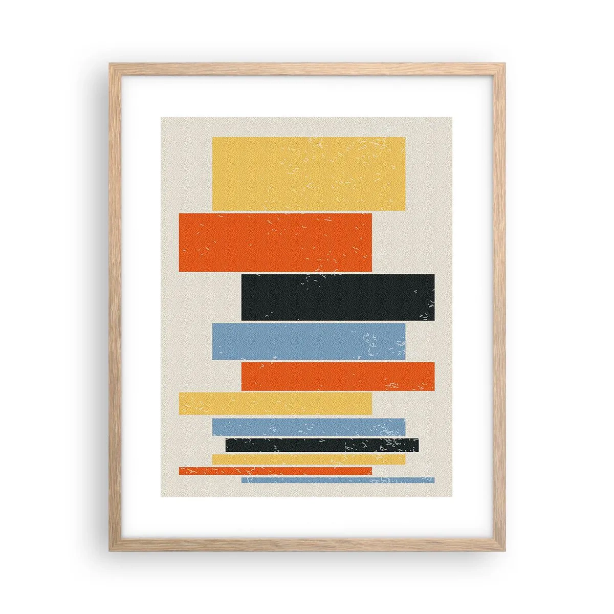 Plakat i ramme af lyst egetræ - Optagelse af musik - 40x50 cm