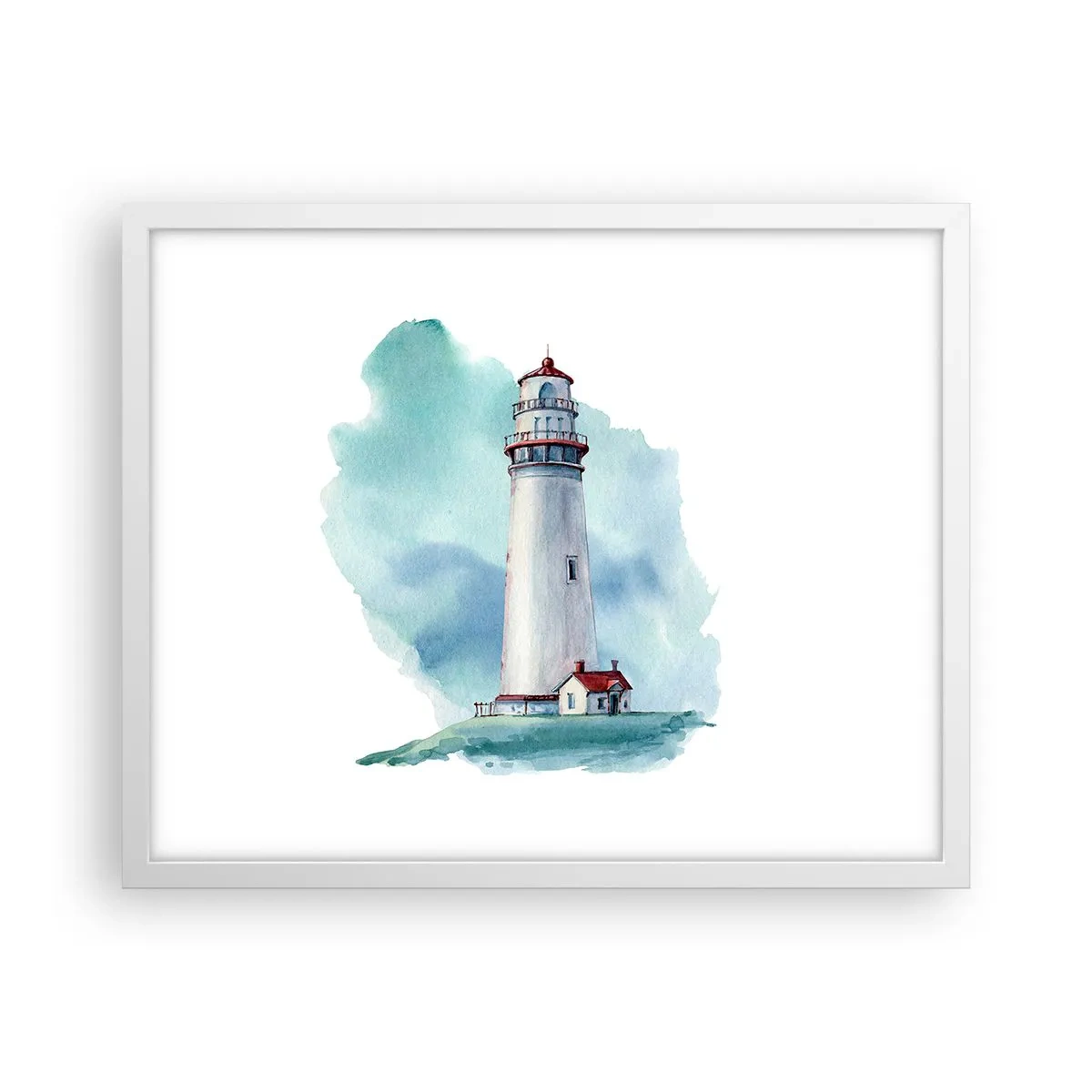 Plakat i hvid ramme - Det blås blide søster - 50x40 cm