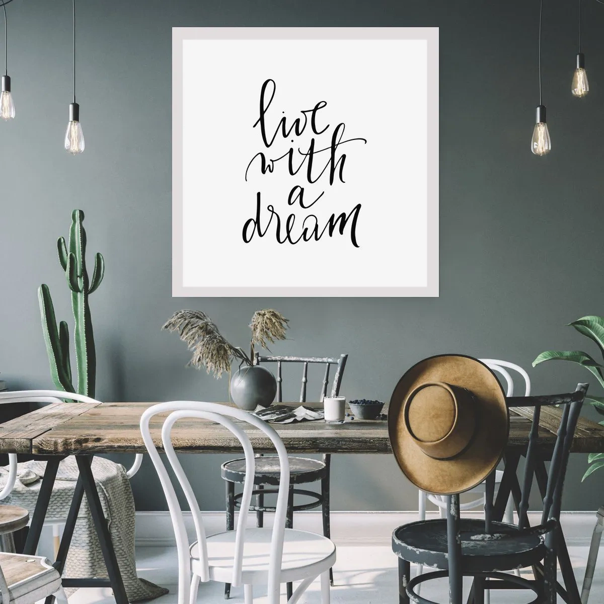 Plakat - Of course - 60x60 cm