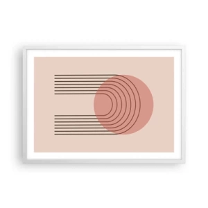 Plakat i hvid ramme - Uimodståelig tiltrækningskraft - 70x50 cm