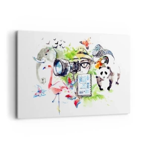 Lærredstryk - Billede på lærred - Gennem en rejsendes linse - 120x80 cm