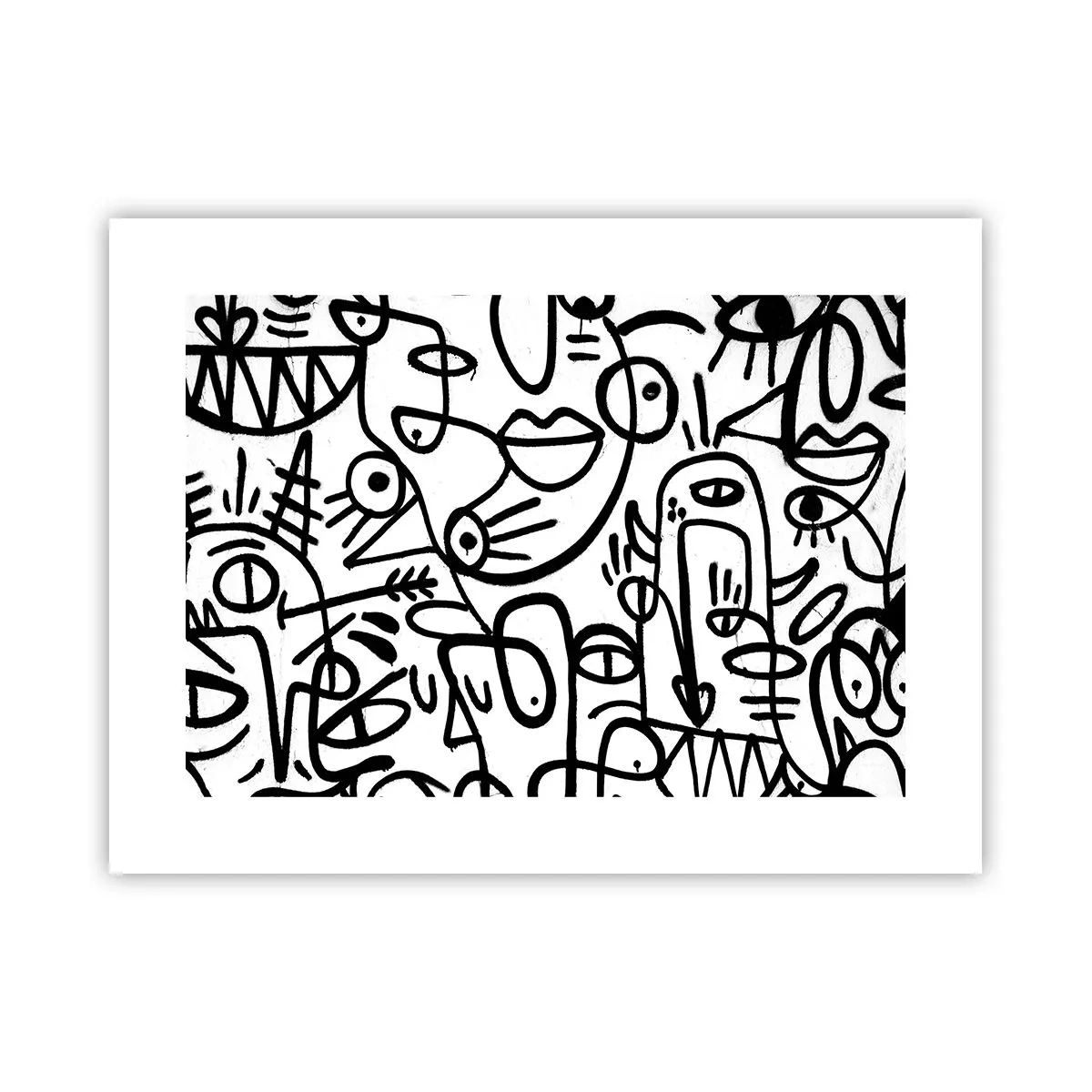 Plakat - Ansigter og luftspejlinger - 40x30 cm
