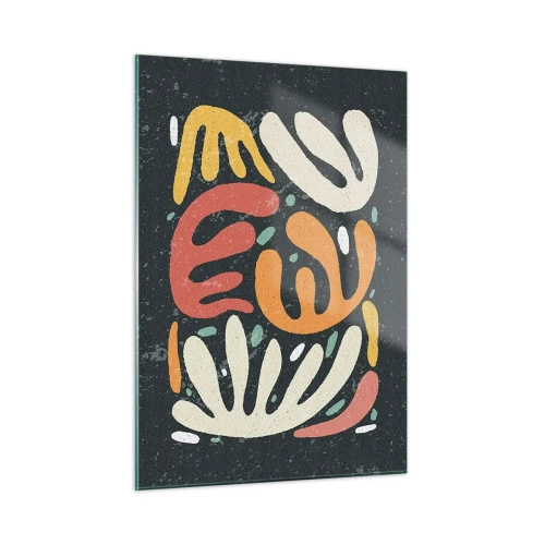 Billede på glas - Komposition - jeg er ved at fange dig - 50x70 cm