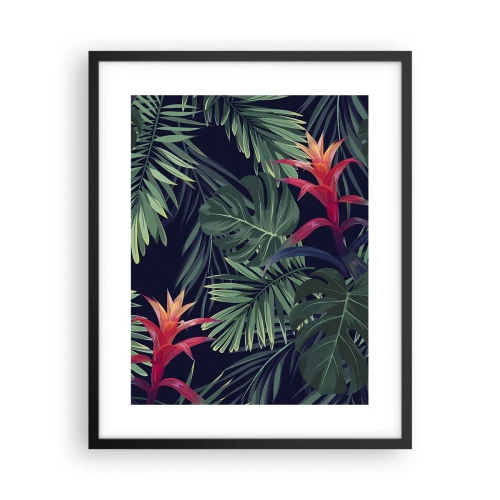 Plakat i sort ramme - Brænd i grønt - 40x50 cm