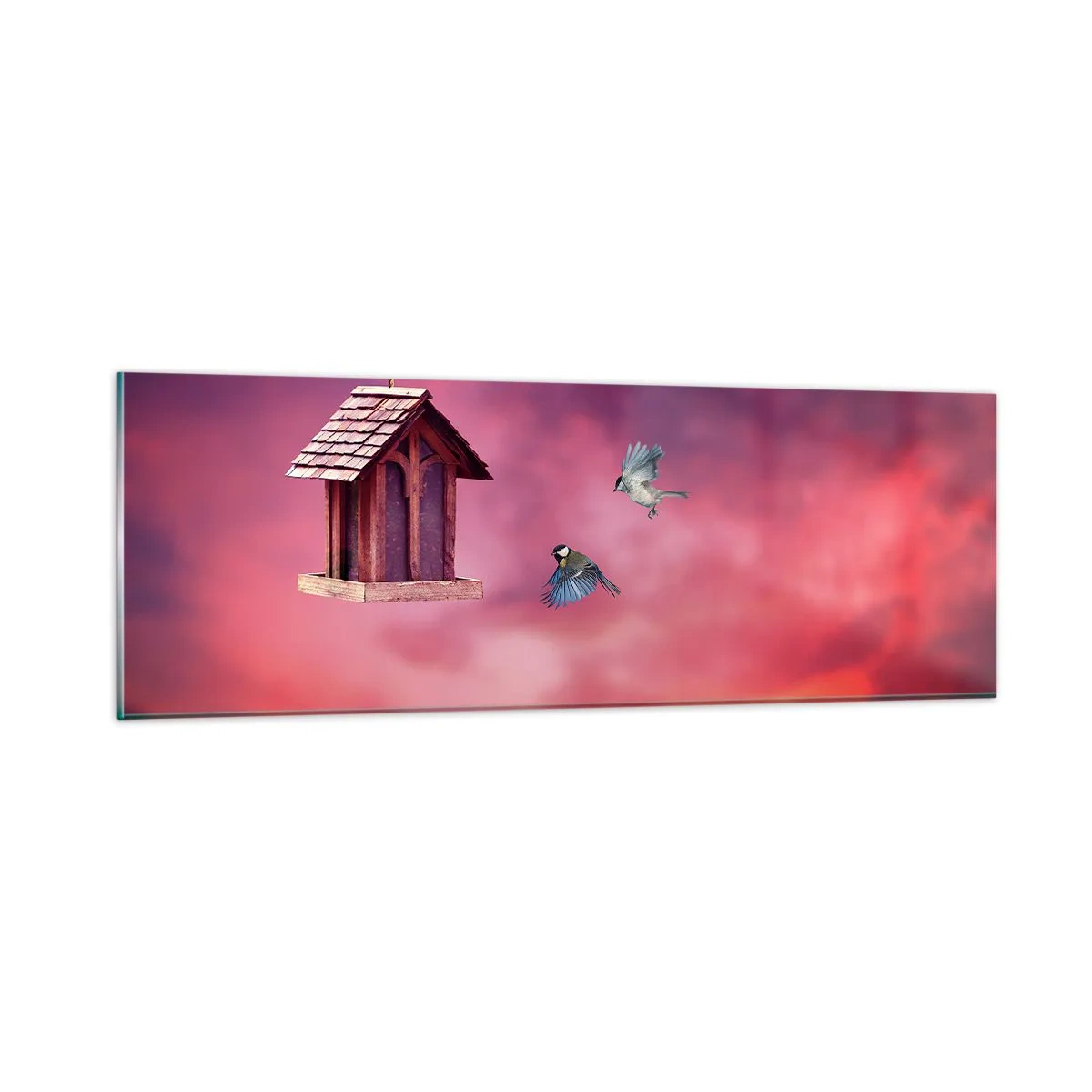 Billede på glas - Invitation til middag - 90x30 cm