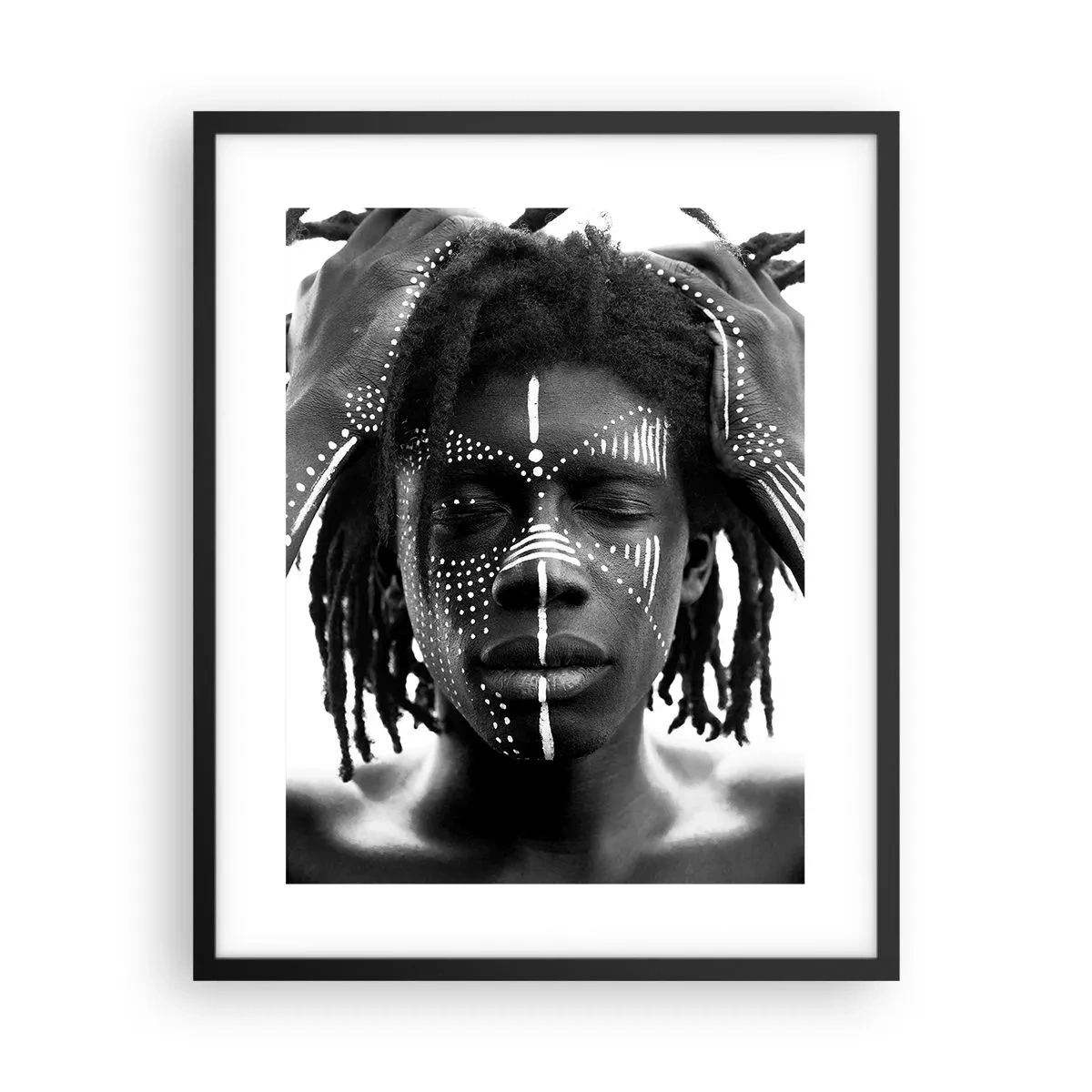 Plakat i sort ramme - Hvor er du? - 40x50 cm