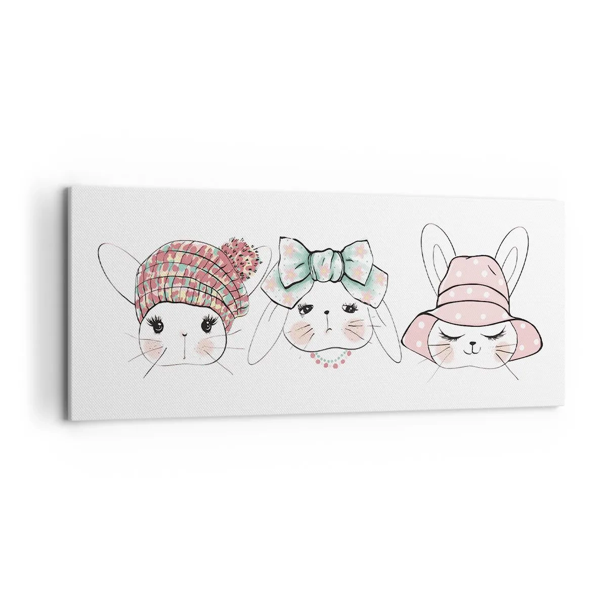 Lærredstryk - Billede på lærred - Eftertænksom, trist, glad - 120x50 cm