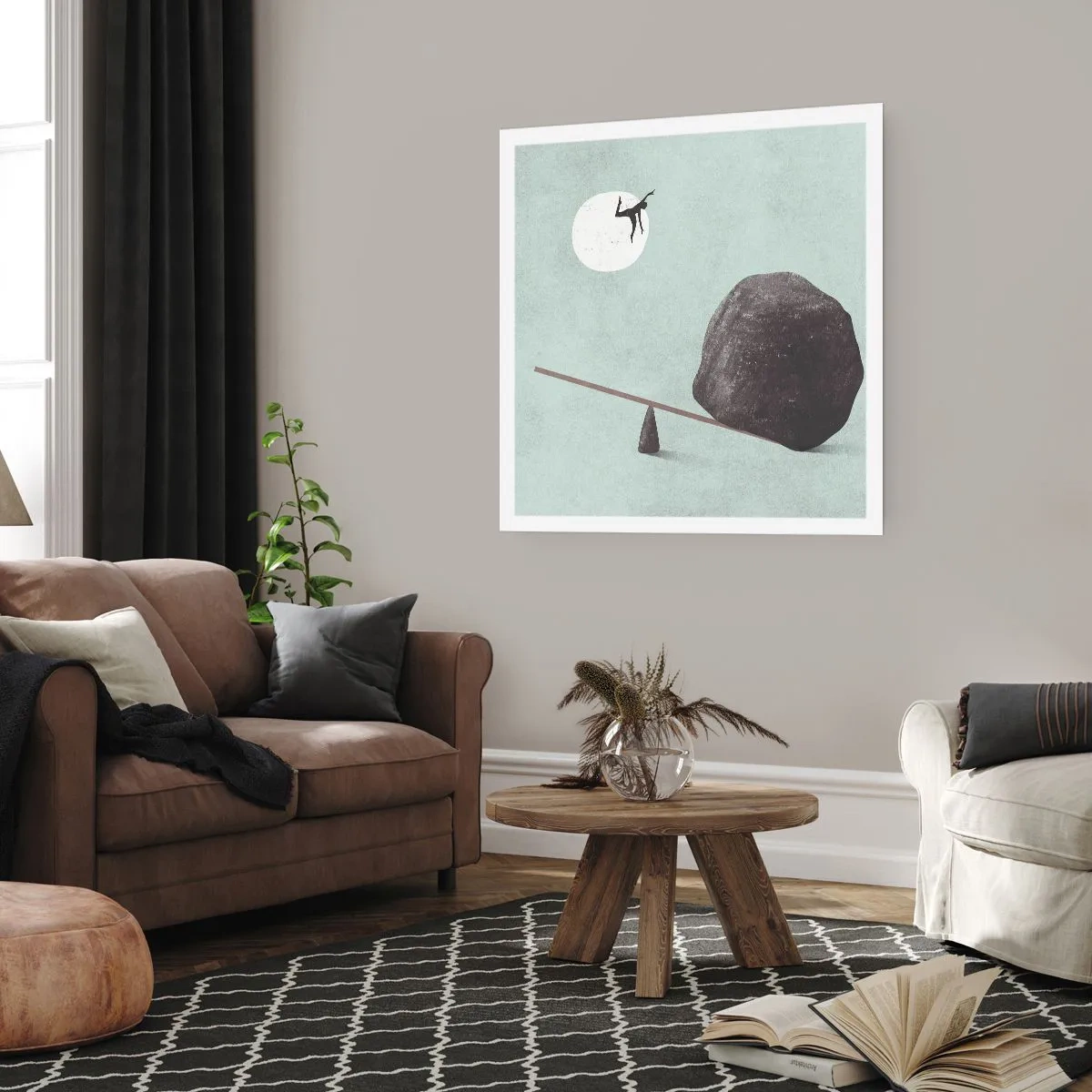 Plakat - En drøm går i opfyldelse - 50x50 cm