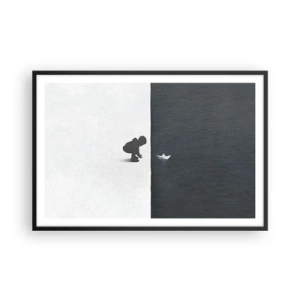 Plakat i sort ramme - Stor ekspedition - 91x61 cm