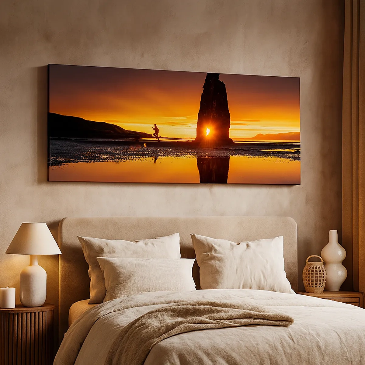 Lærredstryk - Billede på lærred - Kun dig og naturen - 30x30 cm