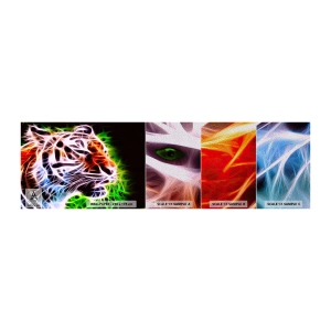 Prøve Fototapet Premium Sand - Farlig aura - Abstraktion, Dyr, Predator - 100x30 cm