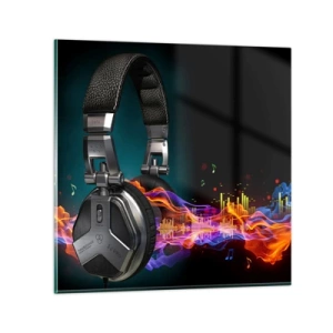 Billede på glas - I musikkens varme - 30x30 cm