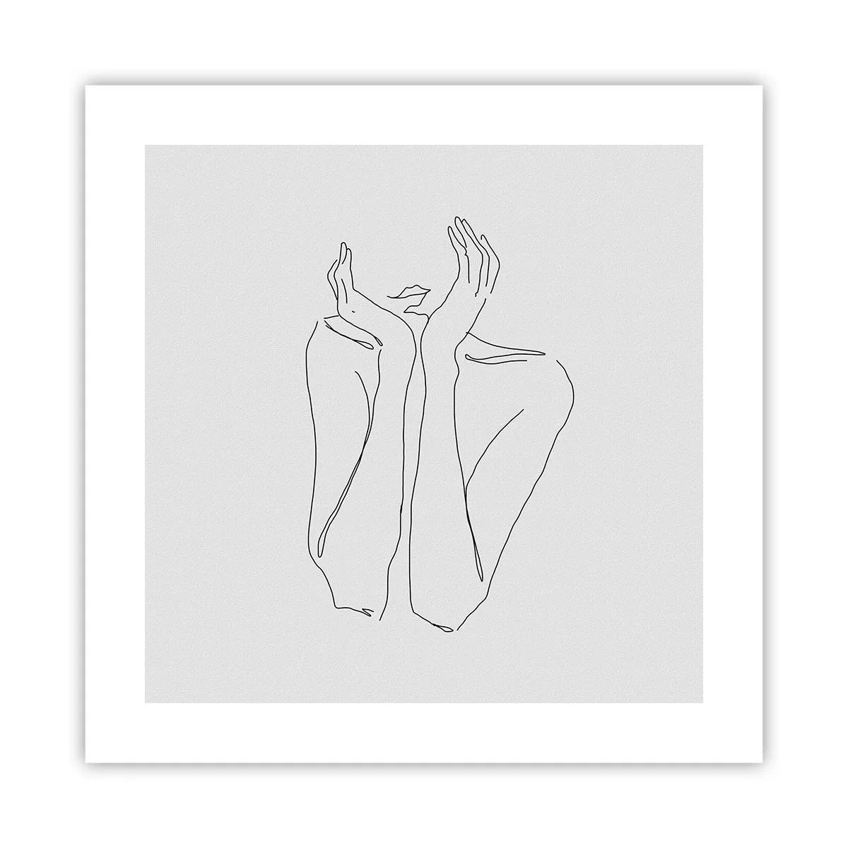 Plakat - Hvad piger drømmer om - 40x40 cm