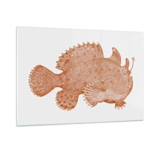 Billede på glas - Og dog en fisk - 120x80 cm