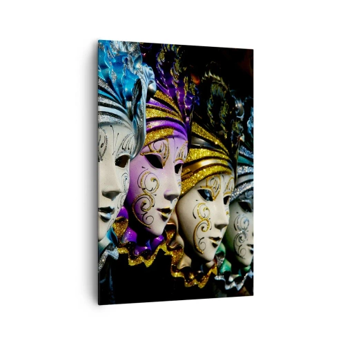 Lærredstryk - Billede på lærred - Mysterium i guld og sølv - 80x120 cm